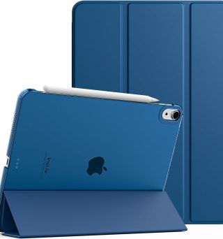 TiMOVO for iPad Air 11 Inch Case (M3/M2-2025/2024), iPad Air 5th Generation 2022/4th Gen 2020 10.9 Inch, Slim Hard Translucent Back Cover, Support Auto Wake/Sleep, Abyss Blue